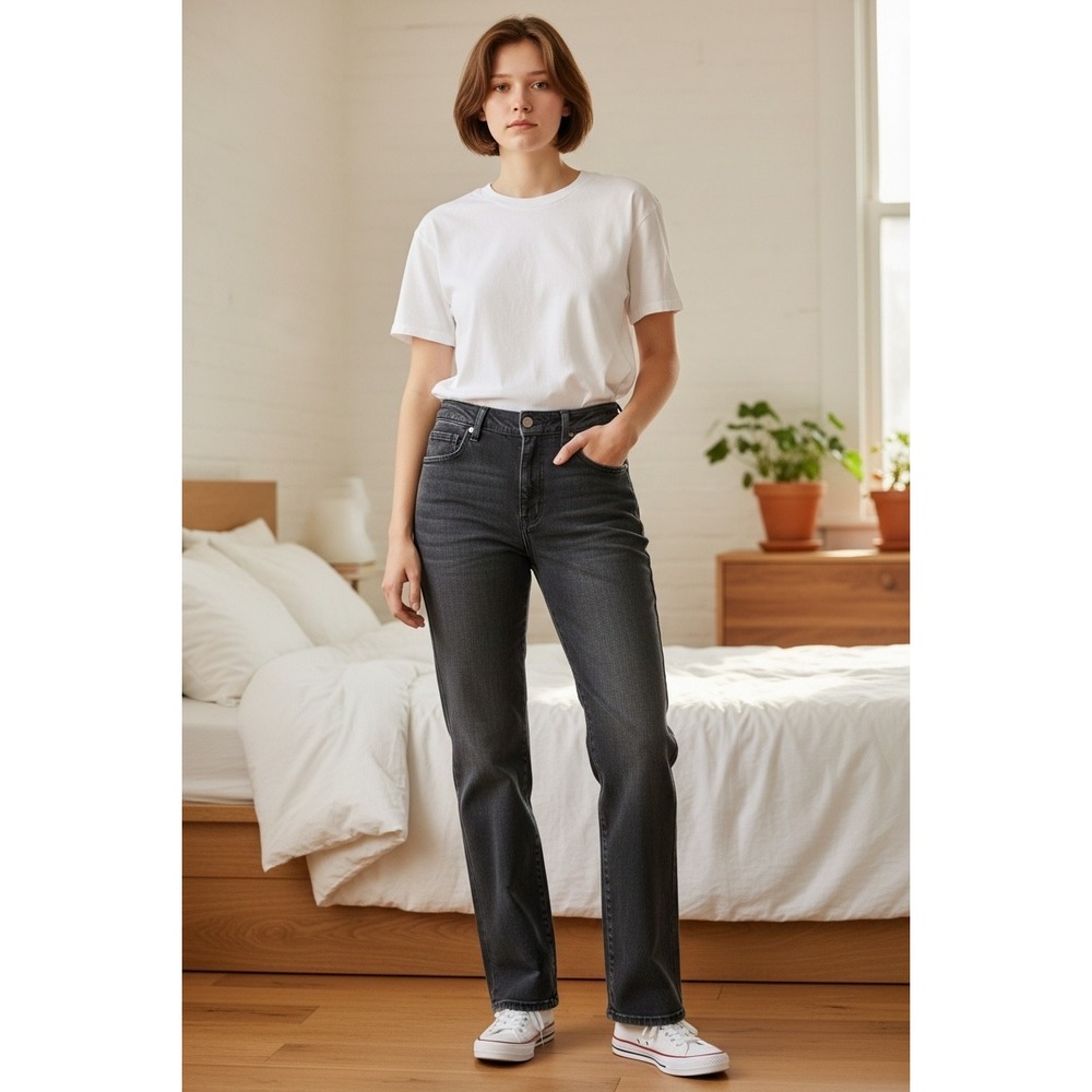 NYDJ Marilyn Straight Jeans 16P Petite Dark Wash Lift Tuck Stretch EUC - Picture 7 of 13